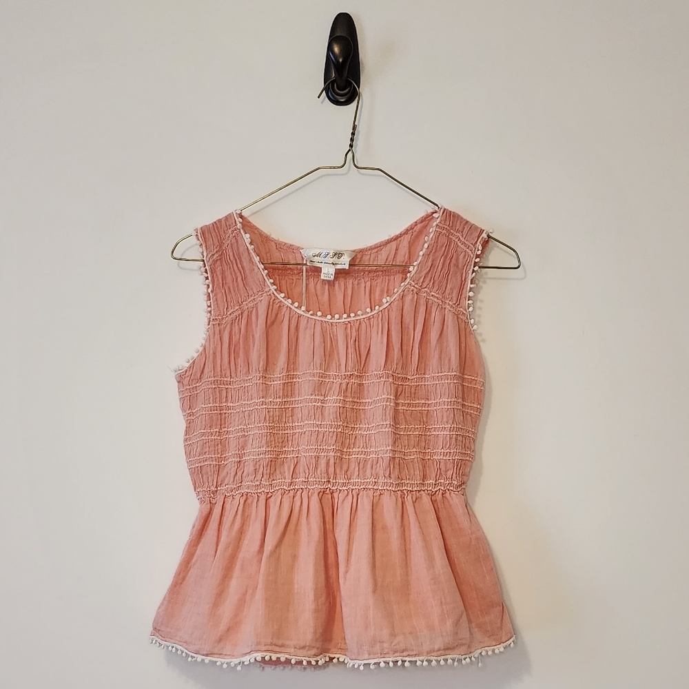 Max Studio Specialty Products Blouse Pink Large
